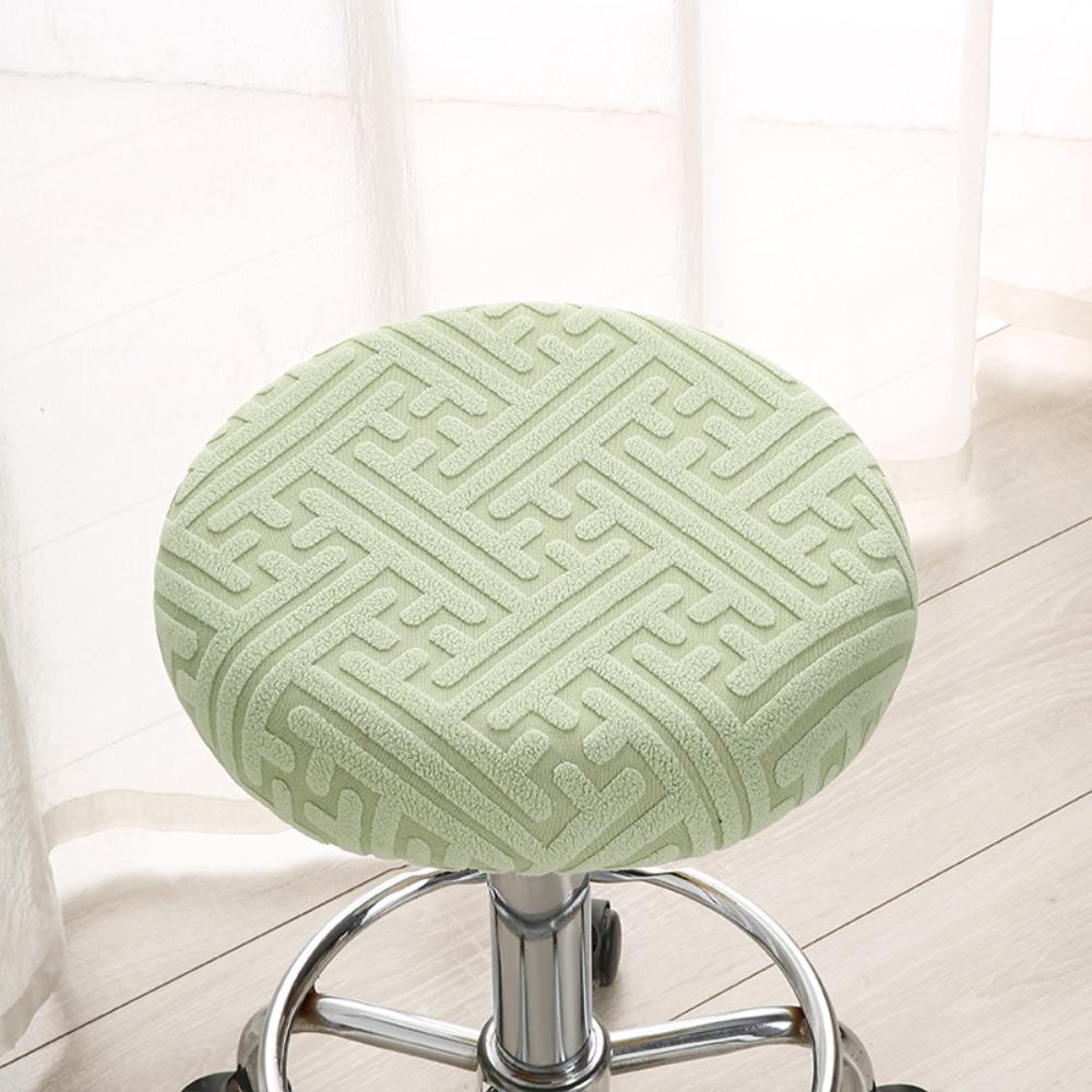 Slipcover Round Chair Cover Washable Stool Seat Cushion Cover  for Bar Swivel Chair
