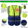 Reflective Vest High-Grade Safety Signal Custom Logo Rider Jacket Vest High Visibility Working Safety Jacket Fluorescent Woman