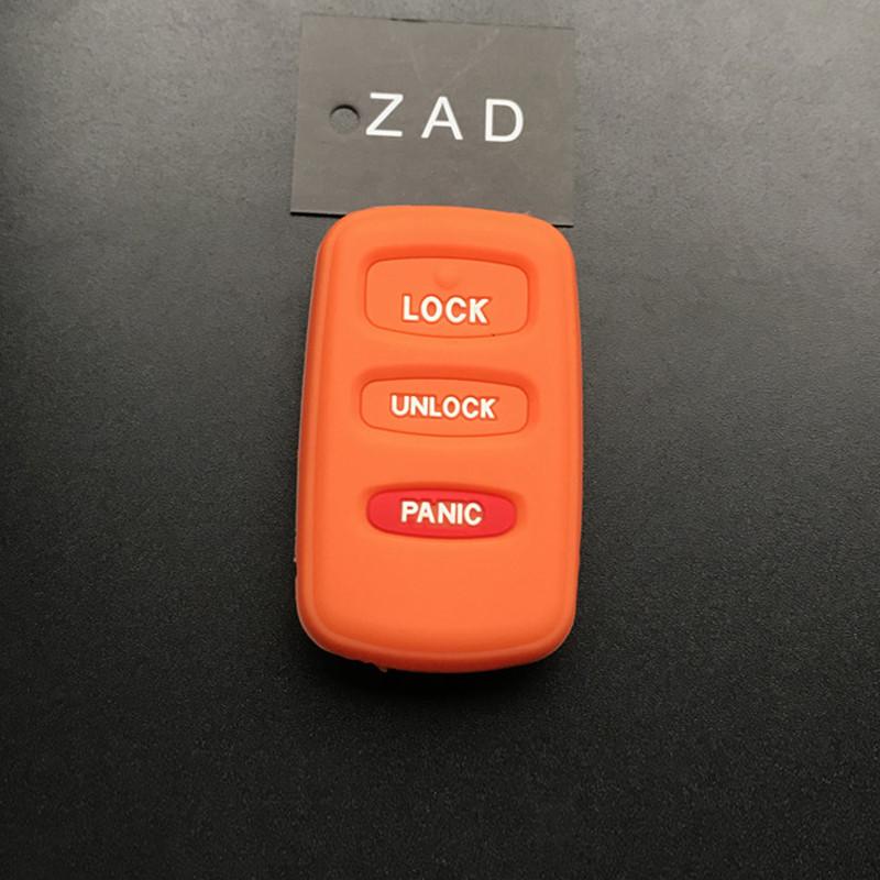 

ZAD 3 buttons silicone car key cover case for Mitsubishi 2001-2006 MITSUBISHI MONTERO SPORT remote key помаранчевий