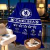 Chelsea F.C Print Blanket - Soft & Comfortable, for Bedroom, Travel, Sofa, Home Decoration - Birthday Christmas Gift for Friend