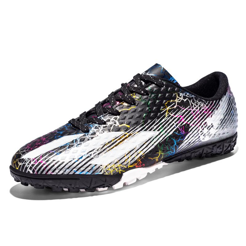 998 Football Shoes With Low Cut Leather Surface Camouflage Colorful Fashion Broken Nails Long Men Women's Training Nail Soles Sports Trendy