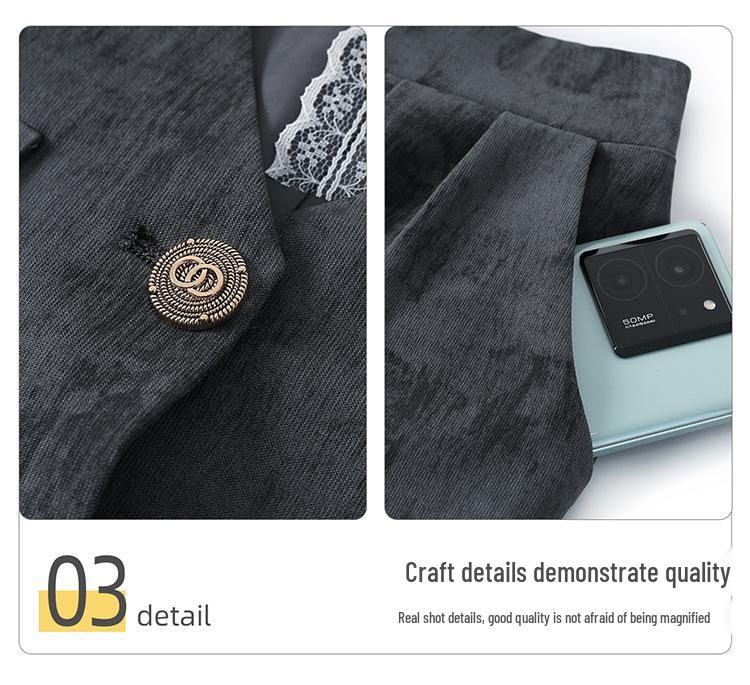 Women's Spring Blazer & Cardigan Set: Elegant Two-Piece for Middle-Aged and Elderly