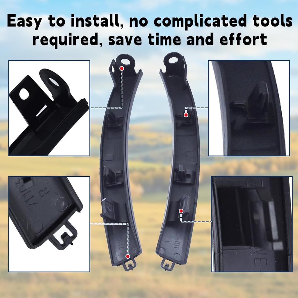 2 Pcs Bumper Filler Front Left Driver Side And Front Right Passenger Side Replacement For CRV 2007 2008 2009 2010 2011