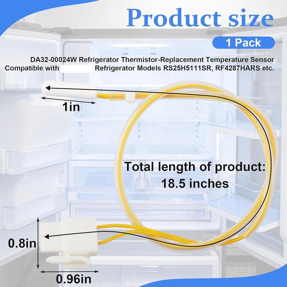 Fridge Temp Sensor Fridge Thermistor Refrigerator Repair Precise Temperature Control For Refrigerators Thermistor