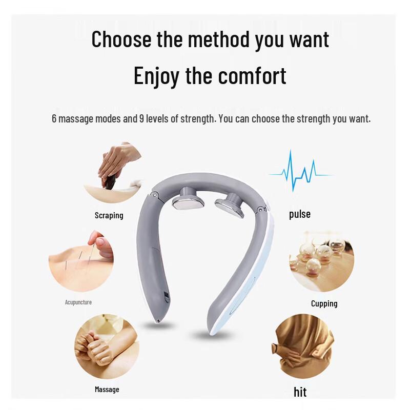 MEEEGOU Electric Pulse Neck Massager CN plug (adapter included)