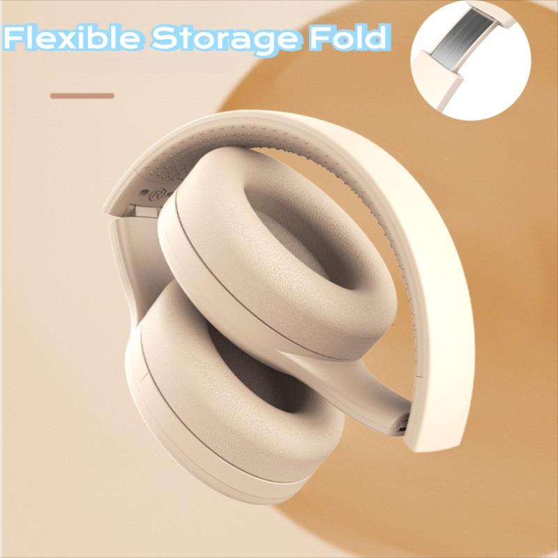 Bluetooth 5.3 Headphones 3.5mm Wired Headsets Over Ear Gaming Earphones Foldable Wireless Earphones with Mic TF/AUX Music Play