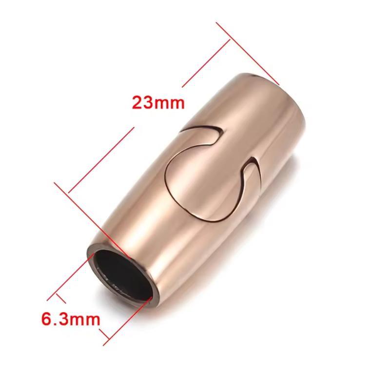 Stainless Steel Magnet Buckle 6mm 8mm Hole Magnetic Clasp for Leather Cord Reliable Connector for DIY Jewelry Projects