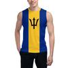 Sleeveless T-shirt Barbados Flag 3D Men's Boys Tshirt Gyms Tank Tops Fitness Joggers Basketball Training Vest