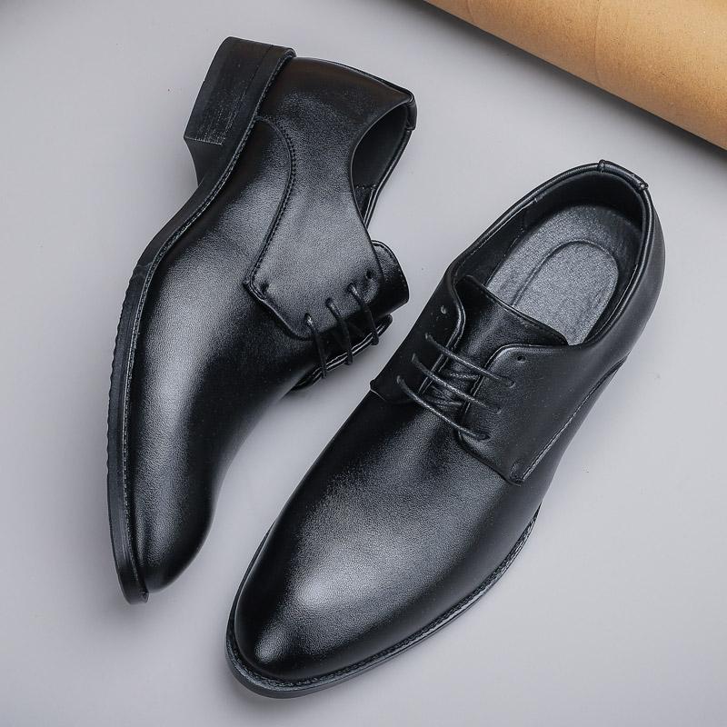 Fashion British Style Shoes For Men Comfy Business Shoes Male New Casual Leather Shoes Men's Dress Shoes Formal Leather Large Size 48