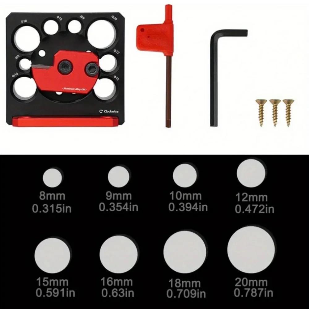8-hole Electric Drill Wheel with Carbide Blade  Adjustable Dowel Maker Jig 8mm-20mmWoodworking Electric Round Rod Auxiliary Tool