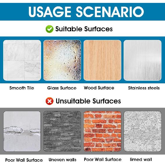 Shower Curtain Rod 8 PCS No Drill Retainer Brackets Tension Holders Adhesive Holder Closet Hooks Rods For Bathroom Wardrobe Curved Clips Wall Strip