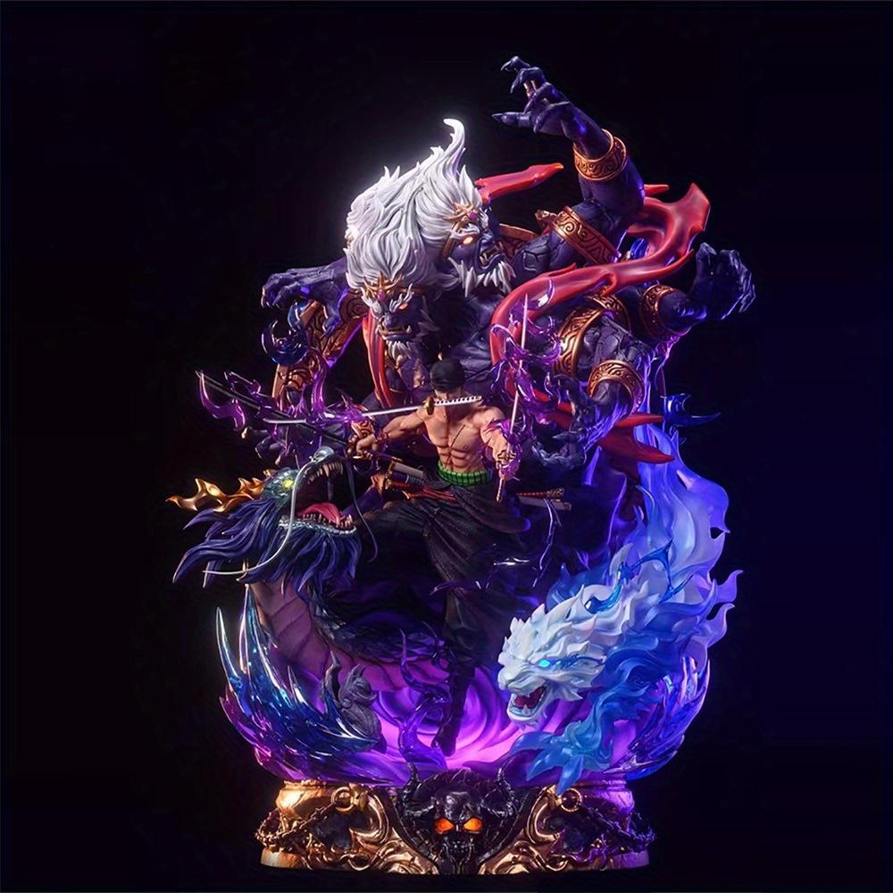 One Piece Anime Figure LX Sauron Handmade King Hell Yan Mo Luo Luo Noah Model Statue Ornament Home Accessories Christmas Gift