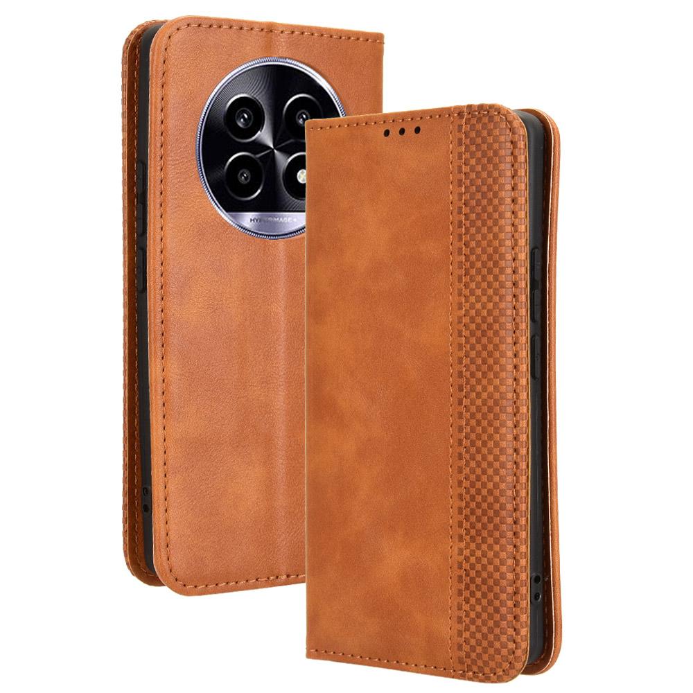 For Realme 14 Pro Lite 5G/13 Pro 5G (Global)/13 Pro+ 5G (Global) Leather Case Wallet Stand Retro Texture Phone Cover