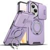 Shockproof Magnetic Case for Honor 400 Pro 5G Slide Camera Lens Ring Stand Protect Cover for Honor 400 Lite X9C Magic7 Lite Case