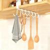 1/2Pcs Kitchen Utensil Rack Carbon Steel Ventilated Design High Load-Bearing Capacity Utensil Stand Hanging Cabinet Organizer