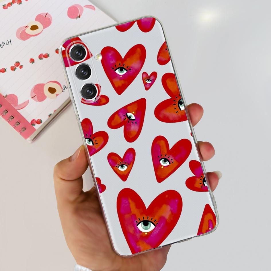 For Samsung A24 4G Case 2023 Popular Flower Astronaut Transparent Cover Soft Phone Case For Samsung A24 A14 5G SM-A146B A 24 Bag