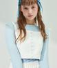 BETWEEN A AND B Lace Pintuck Bustier Top [White]