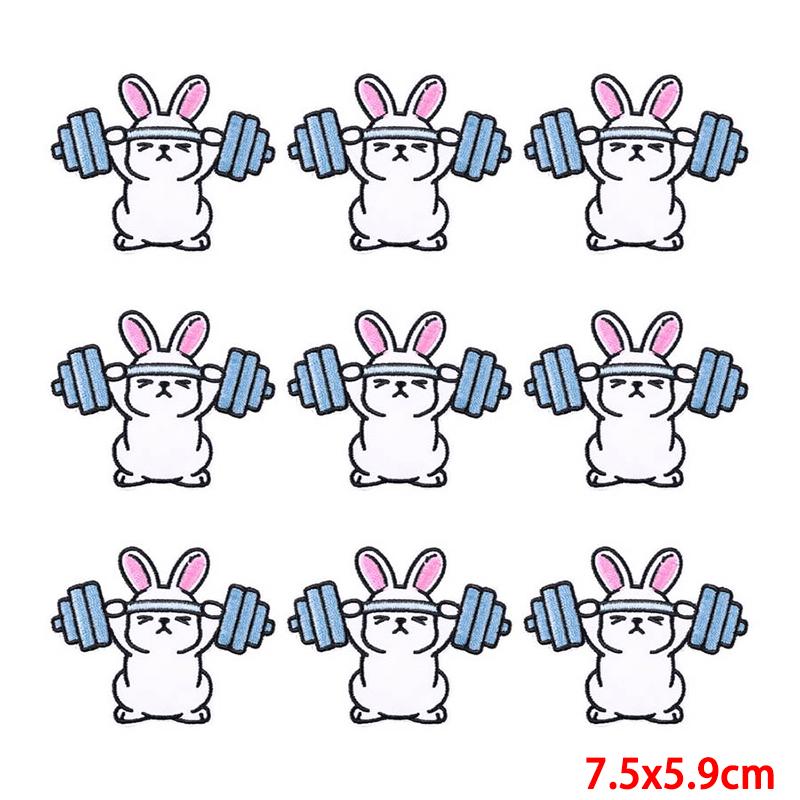 10 Pcs/lot Wholesale Embroidery Patch Iron On Patches For Clothing Patches On Clothes Jackets Decor Applique Sew Supplies