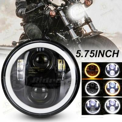5-3/4 5.75" LED DRL Headlight Projector for Harley Davidson Dyna Street Bob FXDB