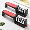 Practical Kitchen Blade Sharpener Tool Ergonomic Handle Nonslip Feet Ceramic Steel Construction For Fast Brims Restorations