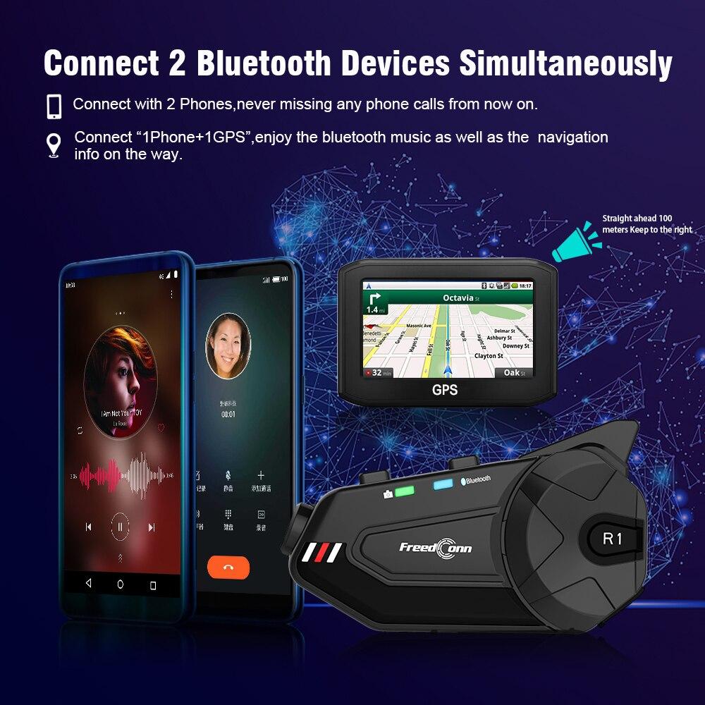 Motocyklová helma Dash Cam Bluetooth sluchátka Hands-free komunikátor Záznam videa 1080p vysílačka