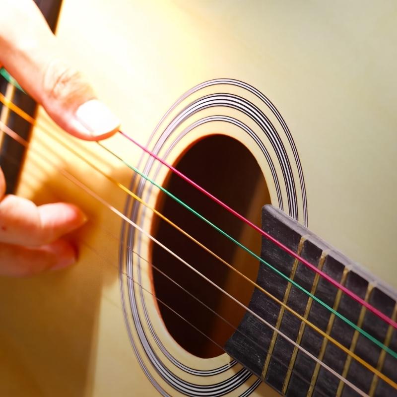 Akustikgitarrensaiten Klassische Gitarrensaiten Phosphorbronze-Beschichtung Gitarrensaiten für Gitarrenprofis