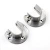 2pcs Closet Rod Wardrobe Pipe Hanging Rail Rod End Support Bracket 25/32mm Dia