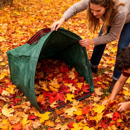 Fallen Leaf Collection Bag Reusable Lawn Leaf Bag Large Capacity Yard Waste Bag Dustpan