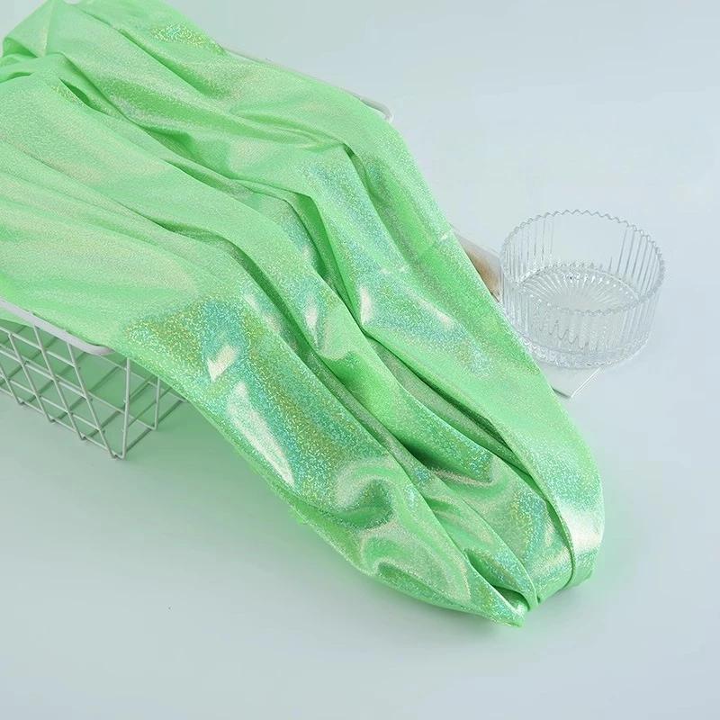 100x150cm Polyester Glitter Laser Fabric Iridescent Holographic Wedding Party Background Doll Clothing Decor Material DIY