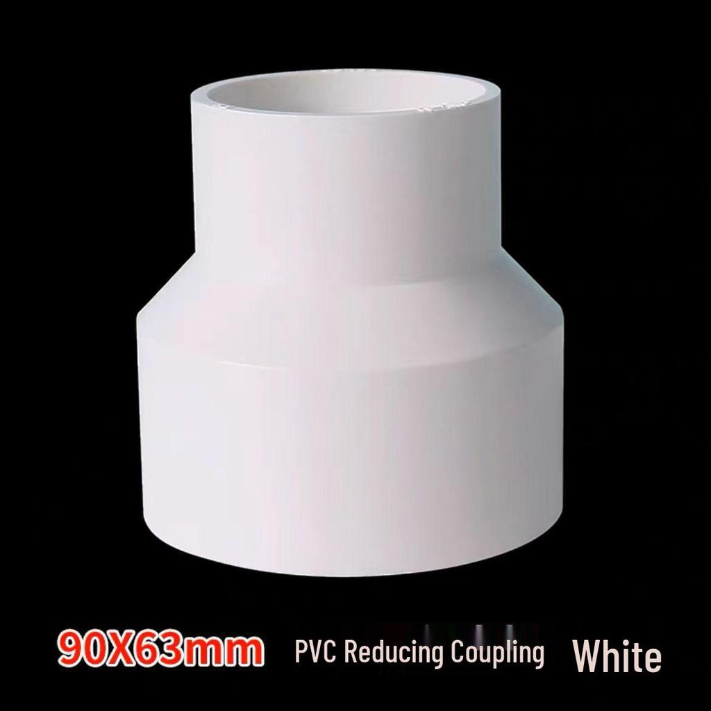 Acoplamiento Recto Reductor de PVC 1/2" a 3/4" Conector de Accesorio para Tubo de Plástico