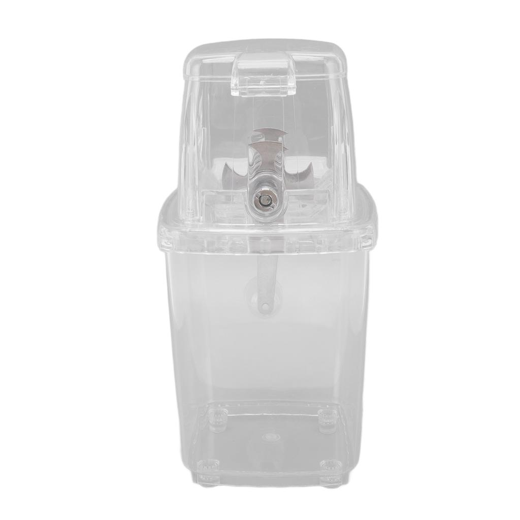 Zdrobitor de gheață manual Mic Portabil Răzuitor Acționat manual Mașină de conuri de zăpadă pentru acasă Transparent
