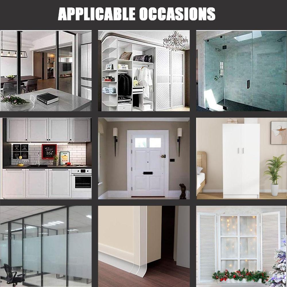 3/6M Self-adhesive Seal Strip for Windows Gaps Silicone Weather Stripping  Side of Door Frame