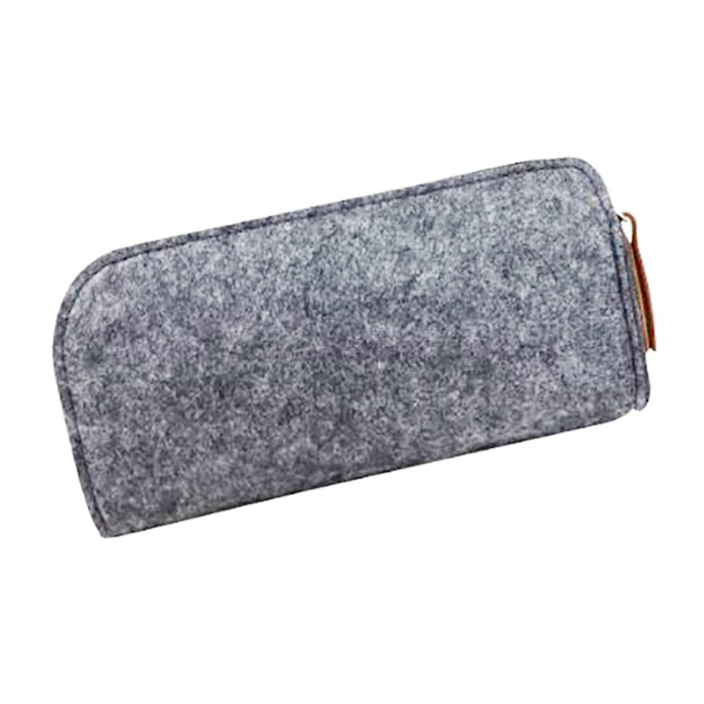 Portable Students Pen Bag Large capacity Pencil Case Zipper Storage Stationery Organizer Felt School Pencil Case School Supplies