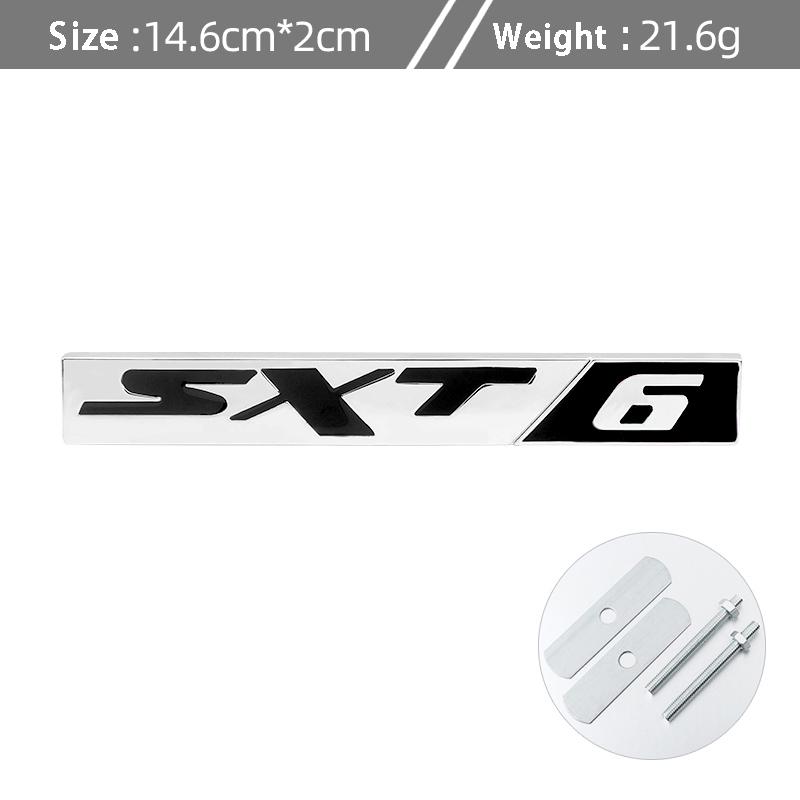 1 ks 3D kovové odznaky emblémy nálepky Sxt6 Sxt8 pro Ram Caliber Journey Sxt8 Sxt6 Srt6 Srt8 Caravan Autodoplňky