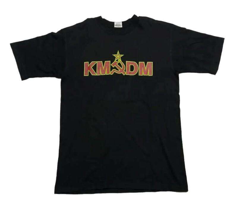 Rare KMFDM T shirt Round Neck Shirt Mom Gift For New Best So HOT Unisex T-Shirt