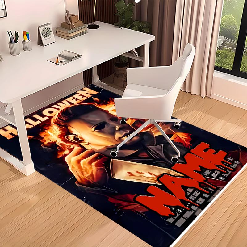 Custom personalization Michael Myers Print Area Rug - Soft, Washable Non-Slip Indoor Mat,Living Room,Home&Office Decorative Rug