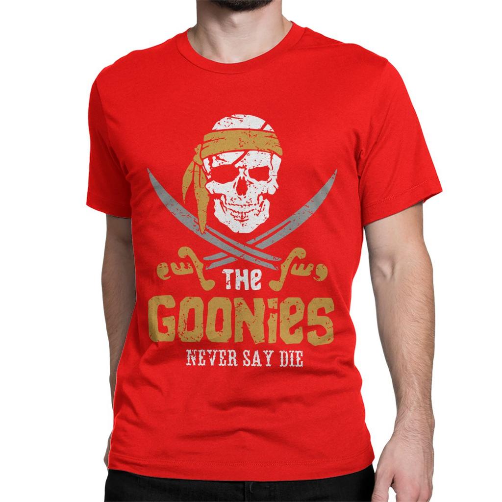 The Goonies Skull TV Series T-Shirts for Men Women Funny Pure Cotton Tee Shirt Round Neck Short Sleeve T Shirt Summer Clothing