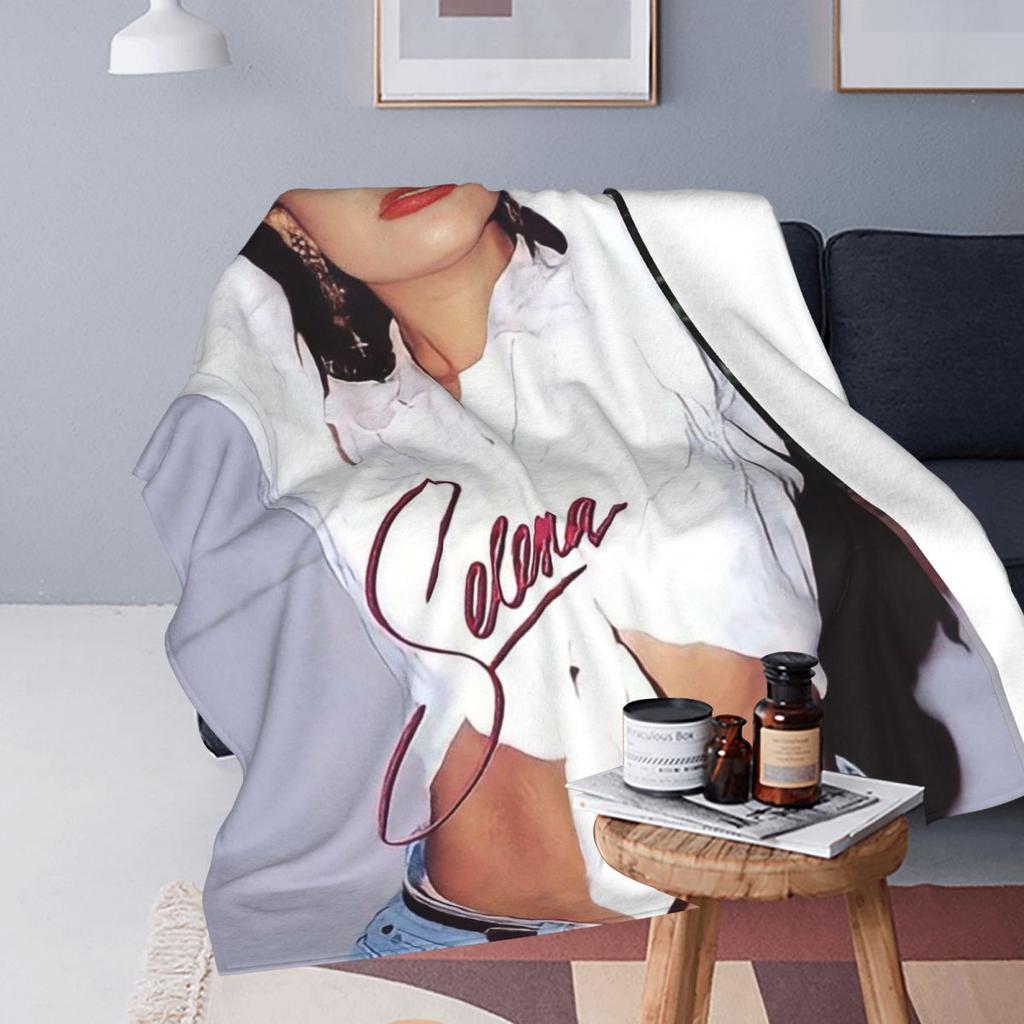 Selena Quintanilla Vintage Blankets Fleece Sofa Throw Blanket Breathable Throw Blankets for Couch Bedding Throws Bedspread Quilt