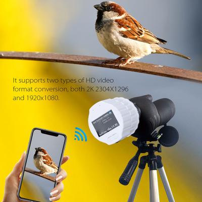 WiFi Telescoop Oogstuk Camera Ingebouwde App 4MP WiFi Draadloos Digitale Oogstuk voor 1.18‑1.97in Richtkijker