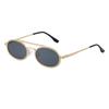 Small Frame Oval Sunglasses Double Beam Steampunk Sunglasses Punk UV400 Sun Glasses  Unisex