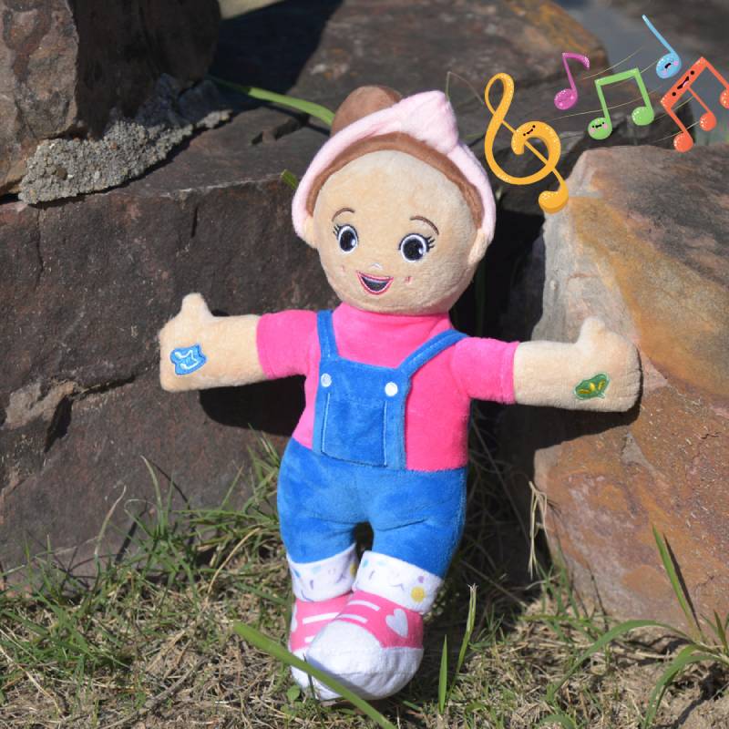 Sing And Speak Doll Musical Sensory Plush Toy Kids Interactive Gift
