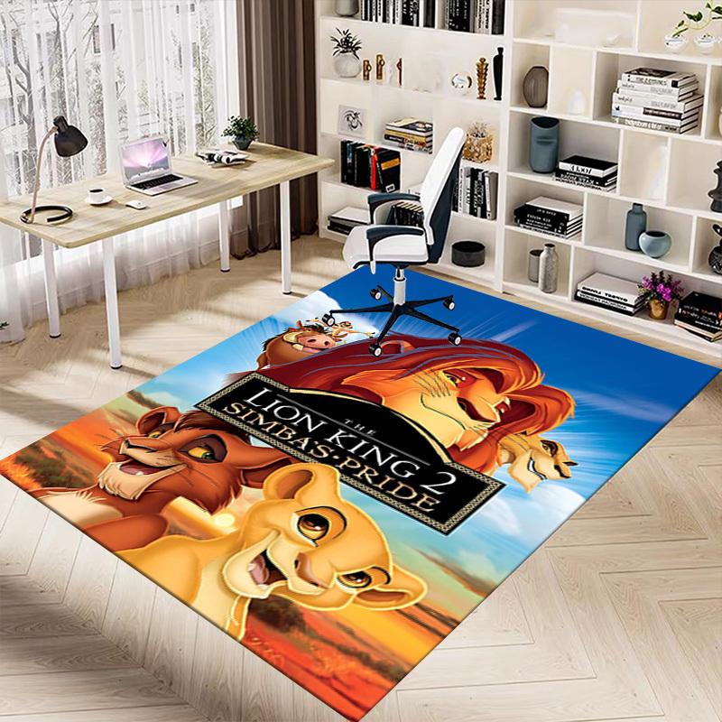 1pc Lion King 2 Simba's Pride Carpet Office Rug Mat Home Decor Area Carpet Festival Gift Office desk chair carpet Longlasting Material1107L