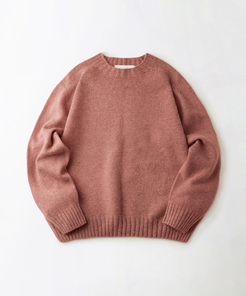 OUTSTANDING Pure Wool Wholegarment Knit_Pink
