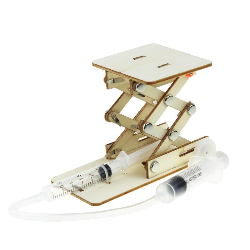 Hydraulic Lifting Crane Model Science Kit for Kids – DIY Experiment Toy 55x45x40 cm