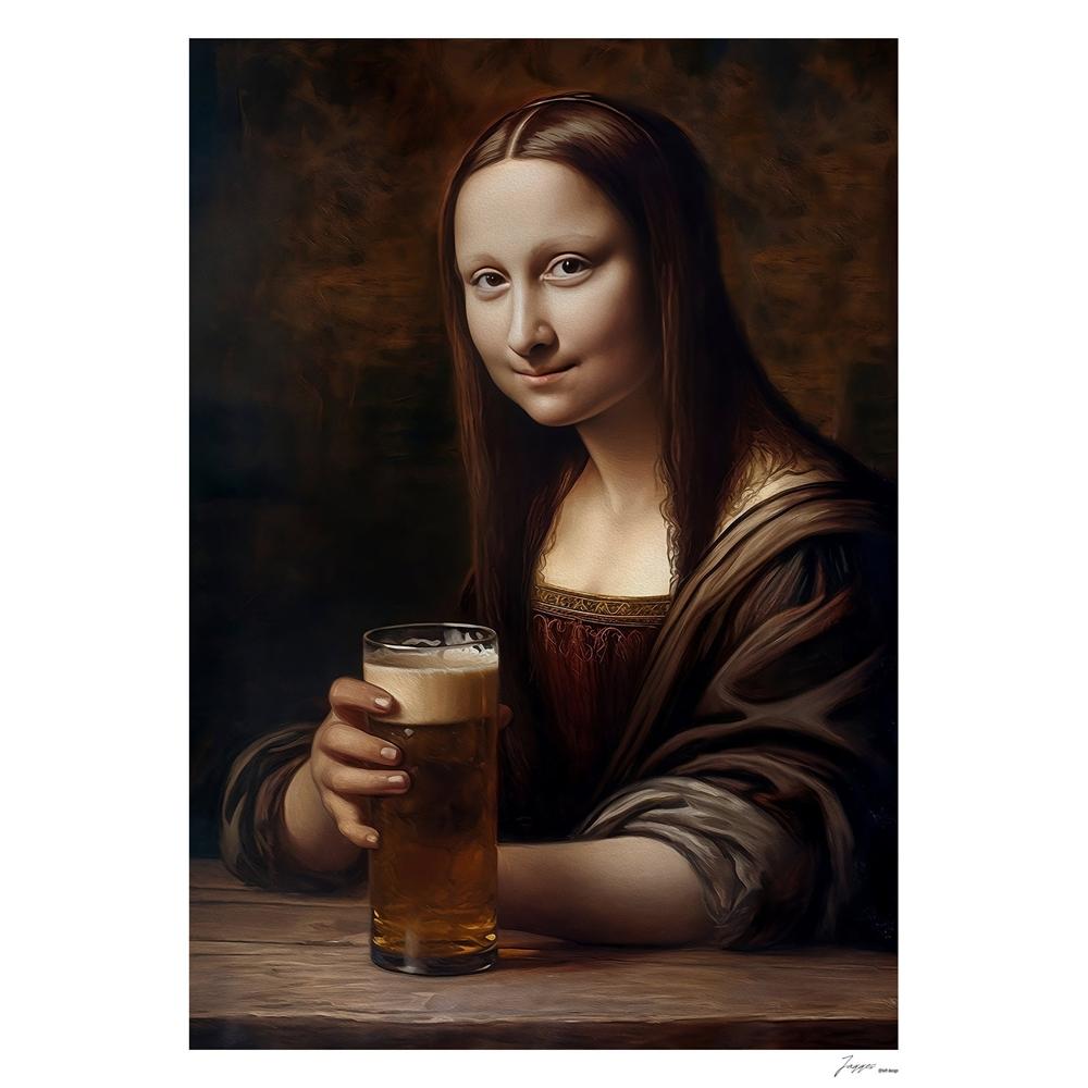 Funny Mona Lisa Toilet Paper Poster Print Vintage Bathroom Wall Art Poster Home Bathroom Wall Art Decoration Toilet Decor