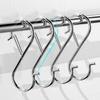 10pcs Heavy Duty Metal S Hooks with Safety Buckle S Hanging Hook for Plants Jeans Pots Bags Clothes Towel Organizer Accessorie