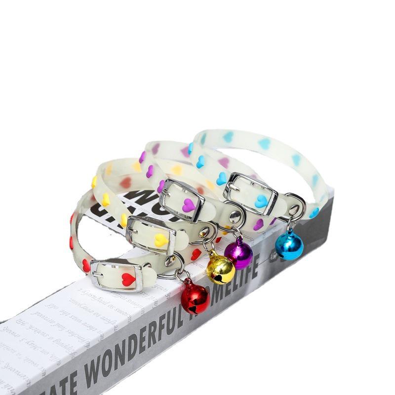 Glow-in-the-Dark Silicone Pet Collar: Luminous Anti-Lost Night Travel Accessory for Dogs and Cats