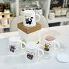 Cute and Funny Princess Cat Ceramic Water Cup New Style for Girls Household Mug Milk Coffee Cup with Lid Spoon