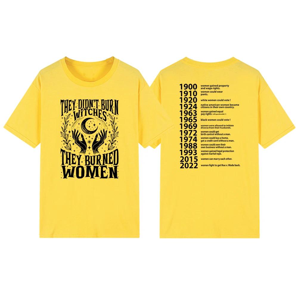 De Brände Inte Häxor De Brände Kvinnor T-shirts Feministisk Häxa T-shirt Kortärmad Dam Grafiska T-shirts Streetwear T-shirts