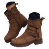Women Decor Tie Side Faux Suede Boots Casual Single Boots Ladies Shoes Short Boots Lace up Boots for Women Size 11